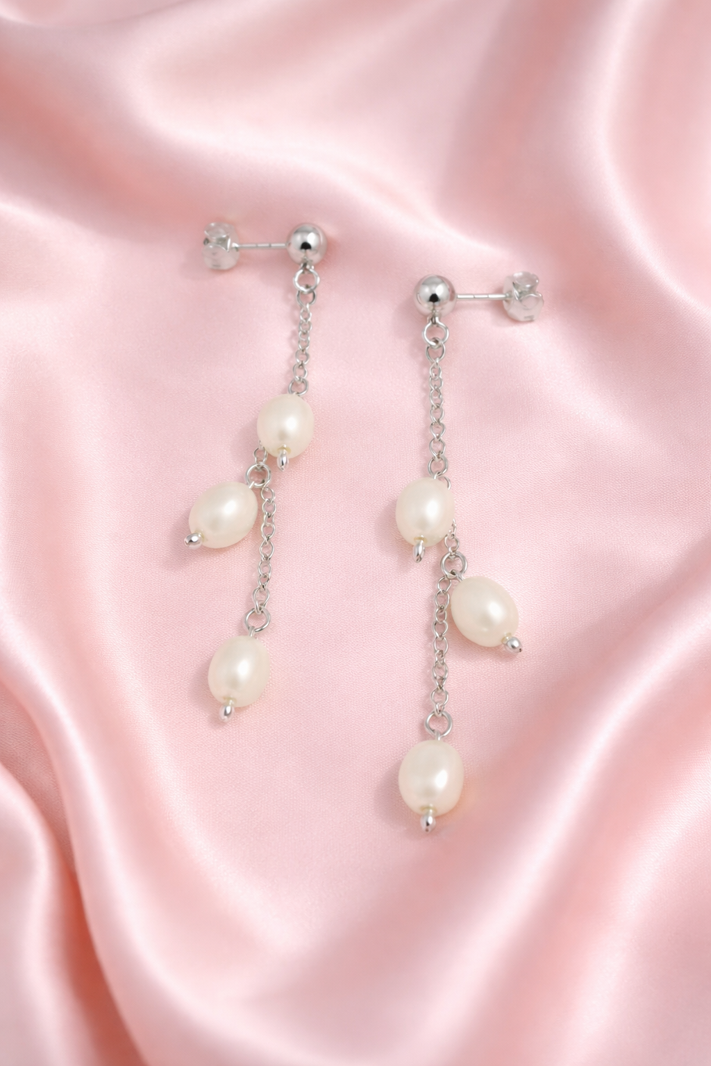 Èlise – Ohrhänger aus 925er Silber mit Zuchtperlen